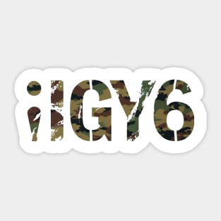 IGY6 – I Got Your Six Camo Sticker